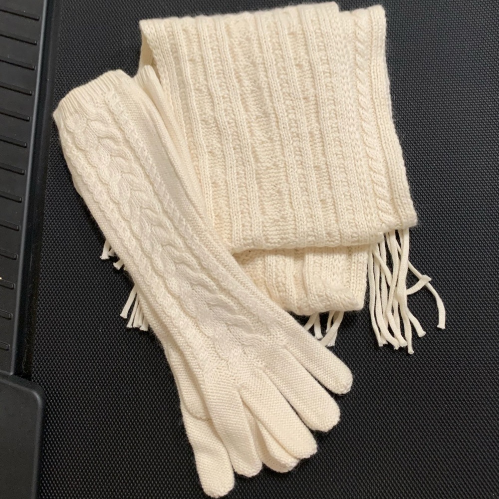 Scarf and Glove Matching Set